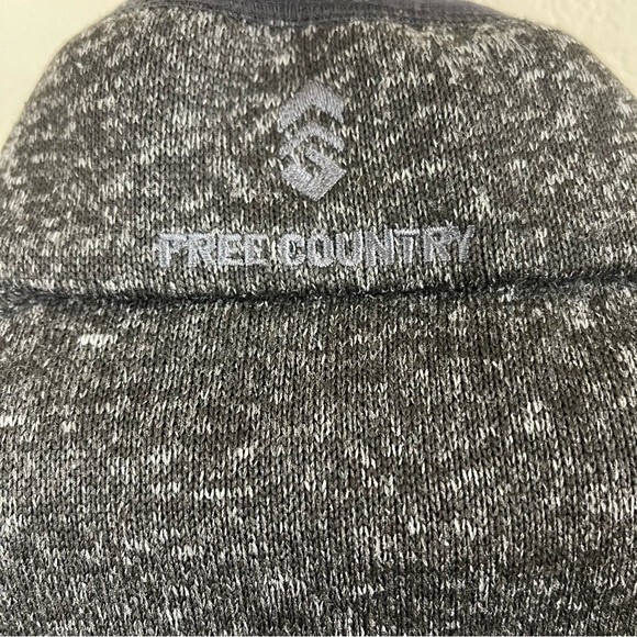 Free Country Vest Womens Small Black Marled Full Front Zipper - EUC - Picture 5 of 6